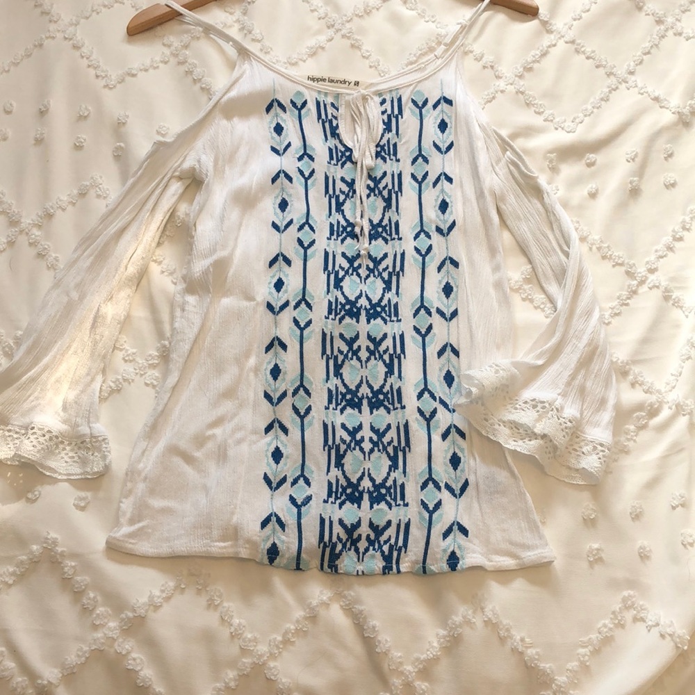 Womens hippie laundry blouse